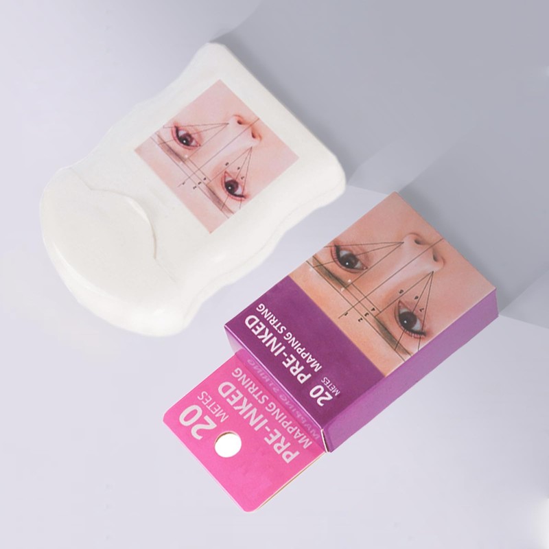 1 x eyebrow cord, eyebrow pre-dyed thread, eyebrow mapping string,