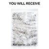 1440Pcs White Crystal Rhinestones,Glass Flatback Gems Small for Nail Face