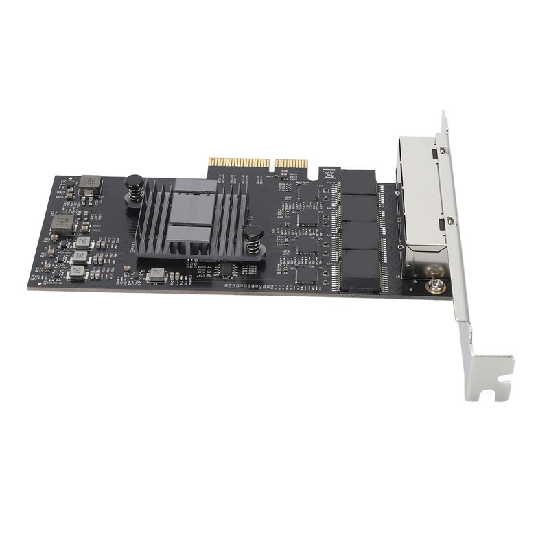 2.5Gb PCIe Network Card Professional 4 RJ45 Ports RTL8125BG Chip
