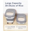 DDMOMMY 20-30 Lbs Rice Storage Container,Collapsible Food Storage Containers with