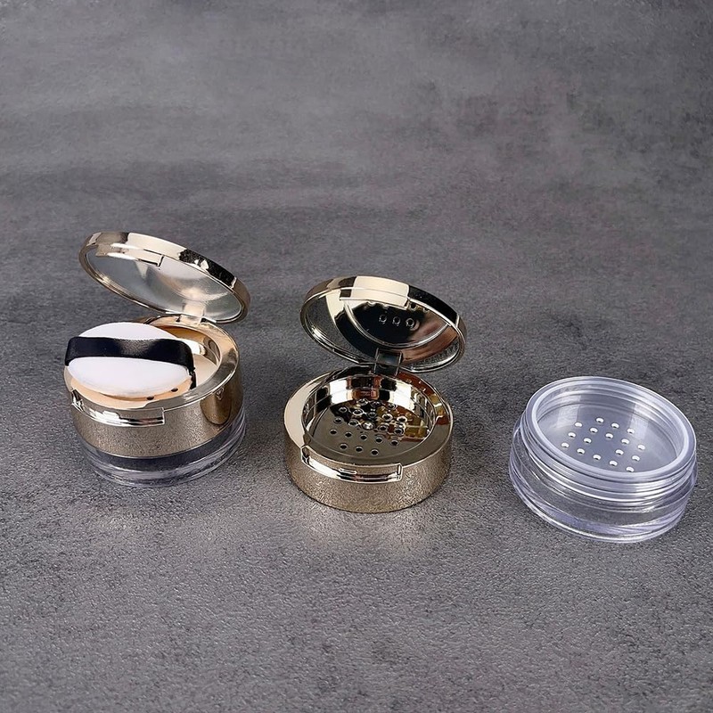 UUYYEO 8 Gram Empty Makeup Powder Container with Puff Mini