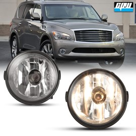 CPW OEM Fog Lights Assembly Fit For Nissan [Cube/Juke/Murano/Quest/Rogue/Versa], Driving Fog Lights For Infinti [EX35/EX37/FX35/FX45/FX50/G25/G37/M37/M56/Q40/Q70/QX50/QX56]