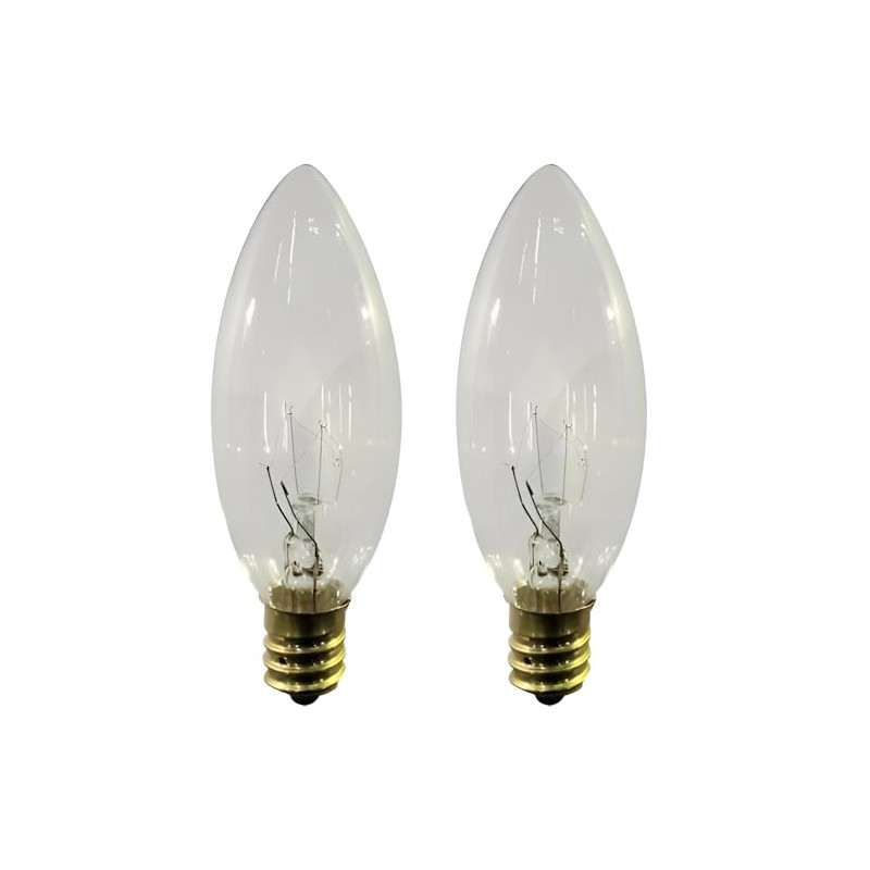 Brite Star Bulbs Candle Replacement (2 Pack), Clear