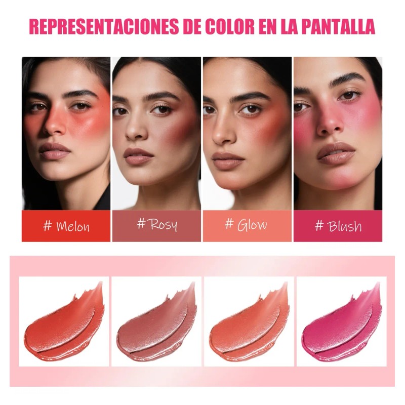 Blush Stick Textura Mate Versátil Y Multiusos