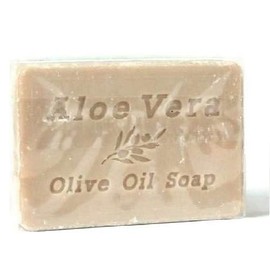 OLIVALOE 00200 - Handmade Traditional Olive Oil Soap - Soap 100 g, Natural Cosmetics