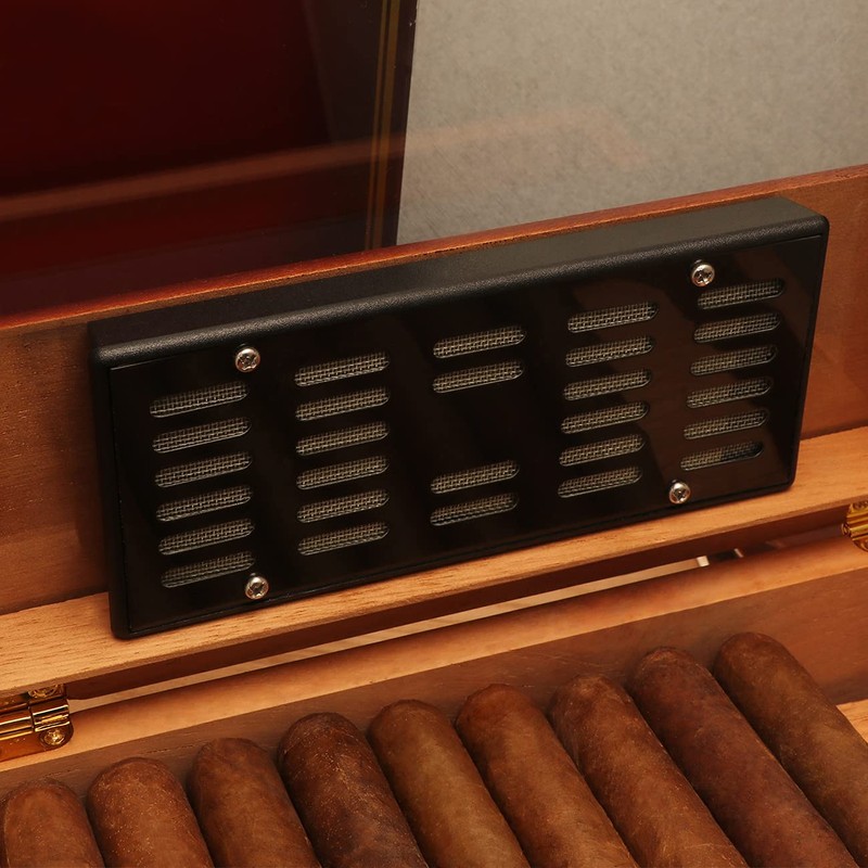 TISFA Cigar Humidifier, Cigar humidor humidifiers, Black Cuboid Humidor Humidifier