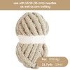 HOMBYS Khaki Chunky Chenille Yarn for Crocheting, Bulky Thick Fluffy