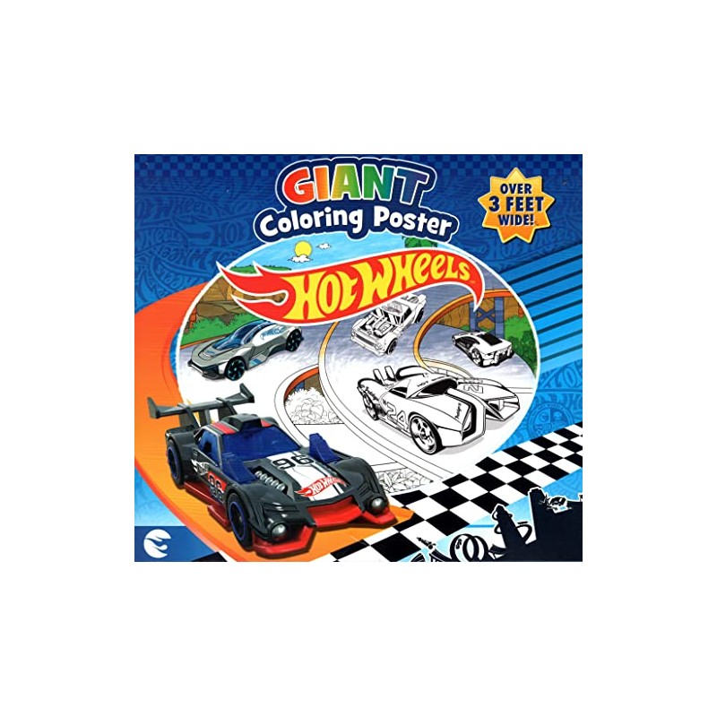 Hot Wheels - Giant Colouring Poster - Over 3 Feet