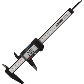 NEIKO 01417A 6” Digital Caliper | Electronic Measuring Tool | Range of 0-6”or 0-150mm | Inch and Millimeters | Large LCD Display | External and Internal Measuring Jaw | Zero Setting and Auto Off