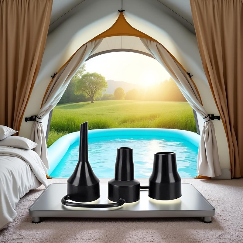 aoukoslt Black Air Pump Replacement Nozzles, Plastic Pump Nozzles, 3