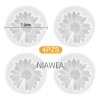 4pz Moldes De Silicon Flores Gerbera Adornos Velas Jabones