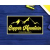 Copper Mountain Colorado Skiing Ski Mountains Skier Sticker 3.9"