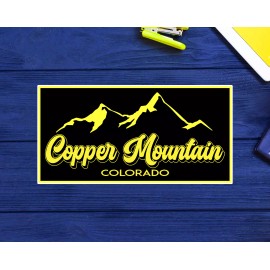 Copper Mountain Colorado Skiing Ski Mountains Skier Sticker 3.9"