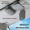 halercay Pack of 2 Glasses Holders for Car Sun Visor,