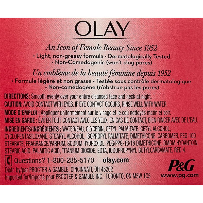 OLAY Night of OLAY Firming Cream 2 oz (Pack of