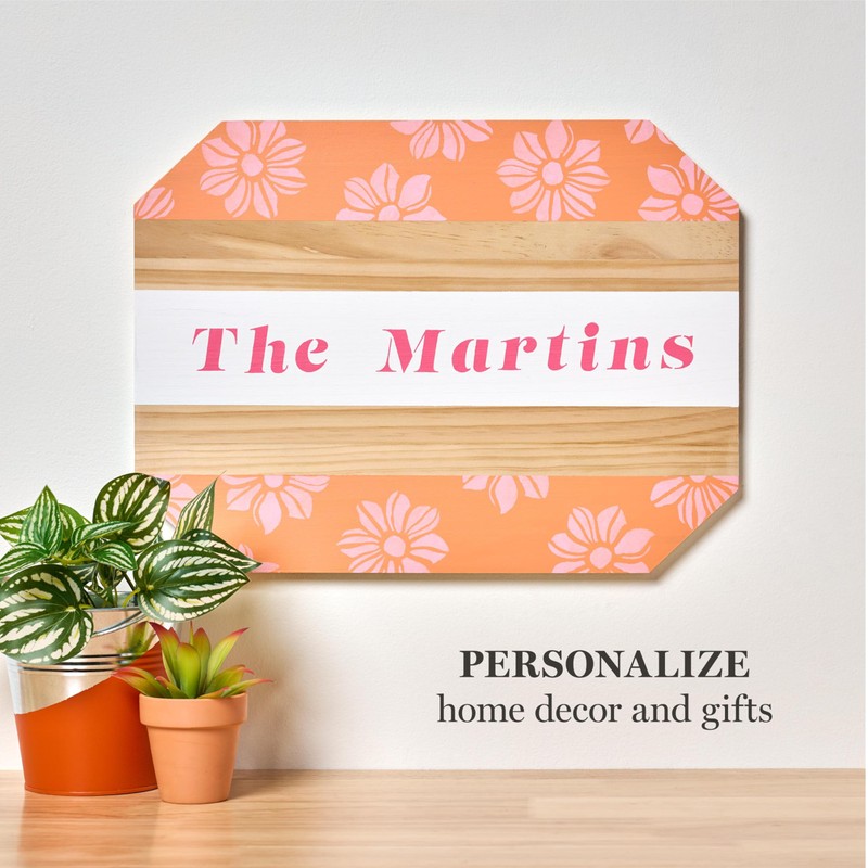 Martha Stewart, Octagonal Wood Plaque Set, 2 pcs