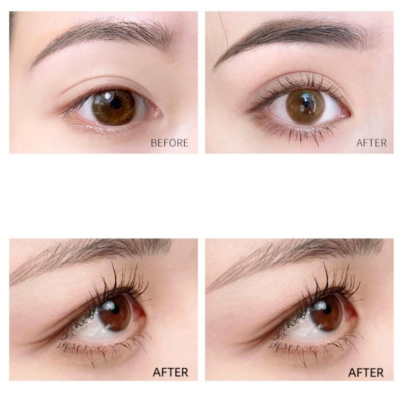 Mascara in Black, Waterproof Mascara with Spiral Brush for Tiny
