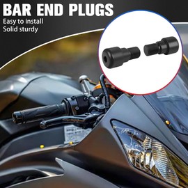 WORLDMOTOP Motorcycle Handle Bar End Grips Plug Weights Hand Grips Plug Caps Replacement for Suzuki R6 1999-2005 R6S 2006-2009
