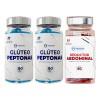 Kit 2 Frascos Glúteo Peptonas +1 Reductor Abdominal Cápsulas
