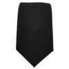 TigerTie - Slim Designer Tie in Plain Rips Patterned, black