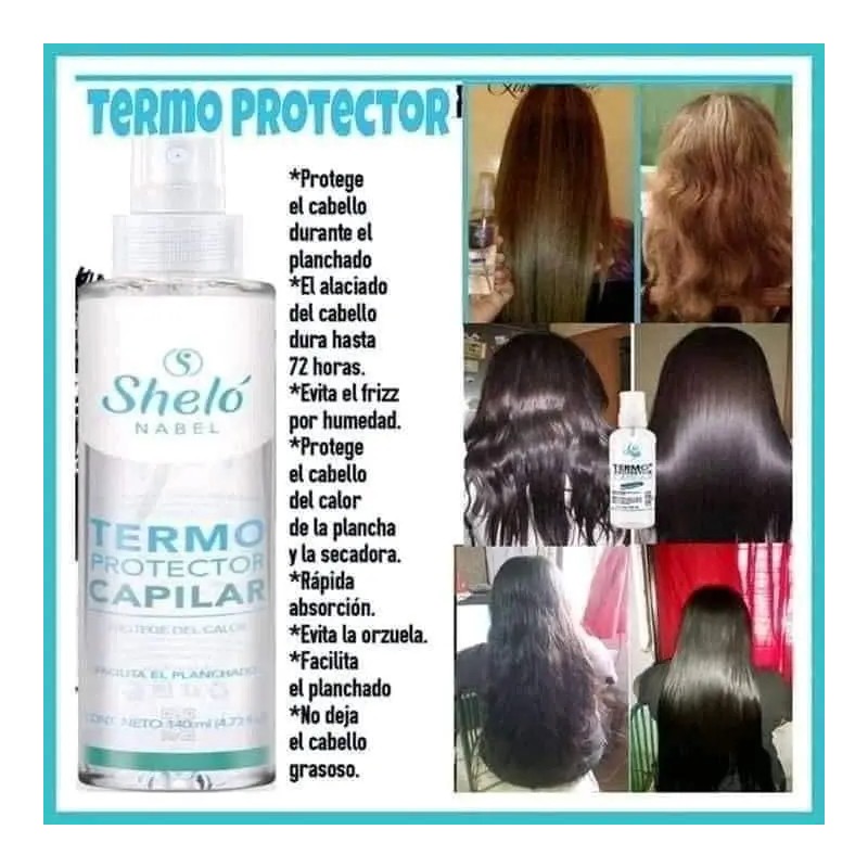 Termo Protector Capilar Sheló Nabel 140ml Protege Calor