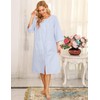Bloggerlove Loungewear Dress for Elderly Classic Short Sleeve Sleeping Gowns