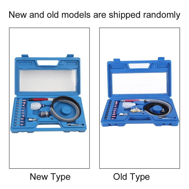 Yanmis Pneumatic Rod Sander Kit, 19 Pieces, 54000 rpm, 3-6