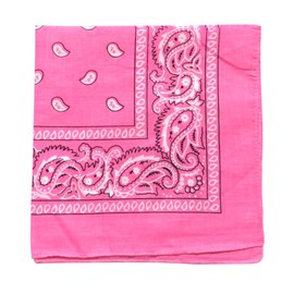 combocube 12 Pack(one dozen) Multi-Purpose novelty Pink Cotton Paisley Cowboy Bandanas Headband for Men,Women and kids