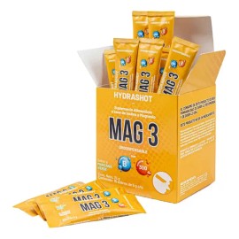 Hydrashot Mag-3 Magnesio Y Zinc En Polvo 75g Manzana Verde