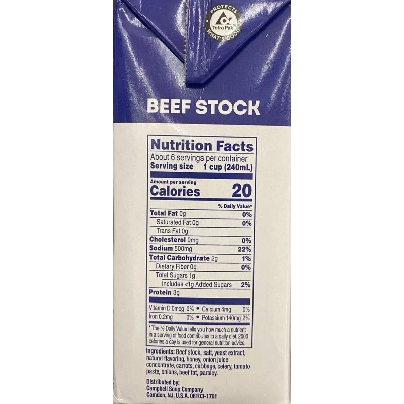 SWANSON Beef Stock 100% Natural - Gluten Free 48 oz