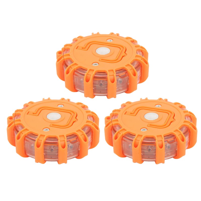 3pcs LED Road Flares Light 9 Modes Waterproof Shock Resistant