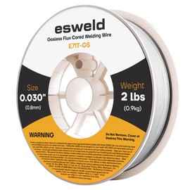 Flux Core Welding Wire E71T-GS - Gasless Flux Core Welding Wire, 2Lbs Spool, Low Splatter, All Position Welding, Outdoor Use, Mild Steel (2 LBS, 0.030")