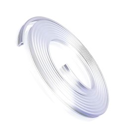 yorpyep Car Door Edge Guards, 16.4 Ft U-Shaped Anti-Collision Protection Strips for Car Windows Hood Trunk, PVC Flexible Cuttable Sealing Decorative Strips, for Most Cars Furniture Bags (Transparent)