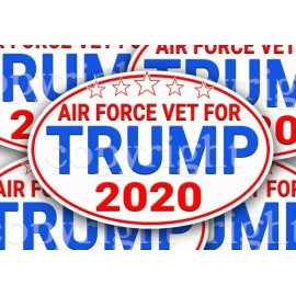 AIR FORCE VETS for TRUMP 2020 Trump Political Bumper Stickers Decals 5" 5-pack