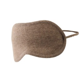 Prettystern 100% Cashmere 2-Ply Eye Sleep Mask Night Mask Soft Skin Friendly Eye Mask Women Men Unisex - Brown