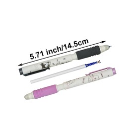 Maydahui 8 Pcs Erasable Pens Cartoon Dog Gel Pens Kawaii Teddy Samoy Shiba Inu Puppy Pen Mistake Free Writing Blue Ink Soft Sponge Grip For Dog Lovers School Office Supplies