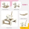 Qaba 5 in 1 Rocking Horse for Toddlers 1-6 Years
