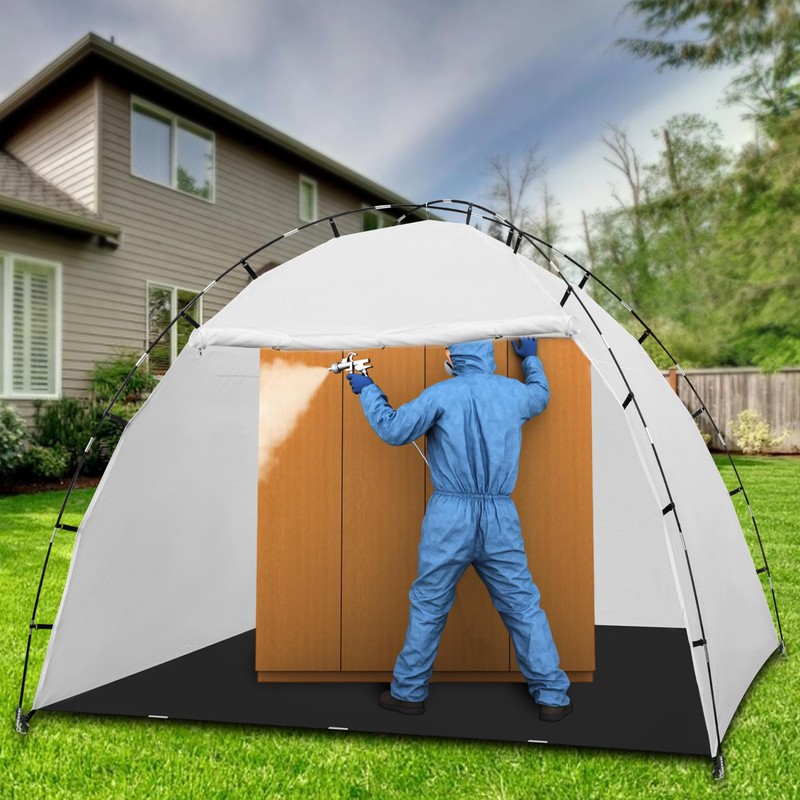 Portable Paint Booth Tent 10x6x6.5FT,Extra Large Paint Booth with Waterproof
