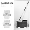 CIYODO 4pcs Wall Mount Mop and Broom Organizer No Punching