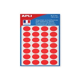 Agipa 111843 Coding Dots Round Diameter: 15 mm, Red