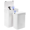 SYNCVIBE 2 Pack Bathroom Trash Can with Lid - 2.5