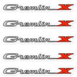 Jude Wear AMC Gremlin X Stickers (5) Emblem Logo Badge Script