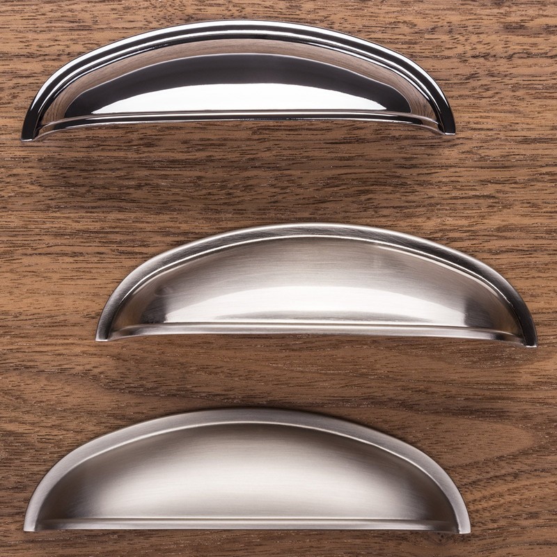 SOTECH Pack of 5 Shell Handles Nickel Polished Chrome BA