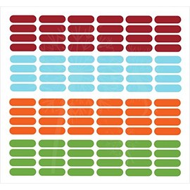 Confetti Wall Sticker Shapes Party Decorating Wall Décor Red Orange Lime Green & Geyser Blue