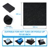 Grefinity 100" x 100" Hot Tub Mat, Outdoor Indoor Inflatable