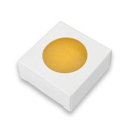Crafter's Choice White Square with Round Window Soap Box - Homemade Soap Packaging - Soap Making Supplies - 100% Recycled Materials - Made in USA! - 25 PACK