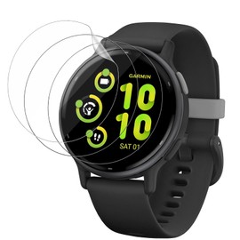 3 Pack Screen Protector for Garmin Vivoactive 5, GEJEFA Flexible TPU Full Coverage 3D Curved Screen Film for Garmin Vivoactive 5