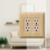 Amerelle Baker Double Duplex Unfinished Wood Wallplate