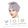 IWOWHERO 3pcs Cartoon Hair Drying Wrap Fast Drying Hair Cap
