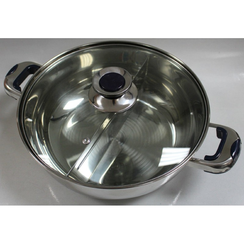 HCX 32 cm Shabu Shabu Dual Sided Hot Pot With
